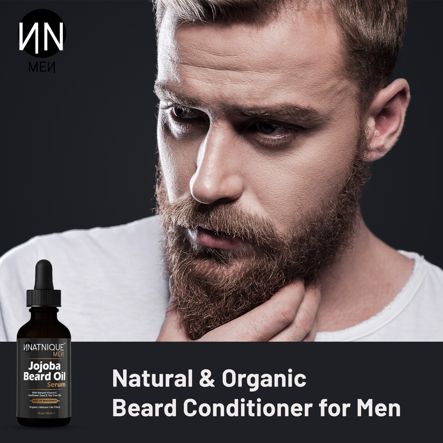 Jojoba Beard Oil Serum- Premium Grade Organic Beard Oil (1 oz)