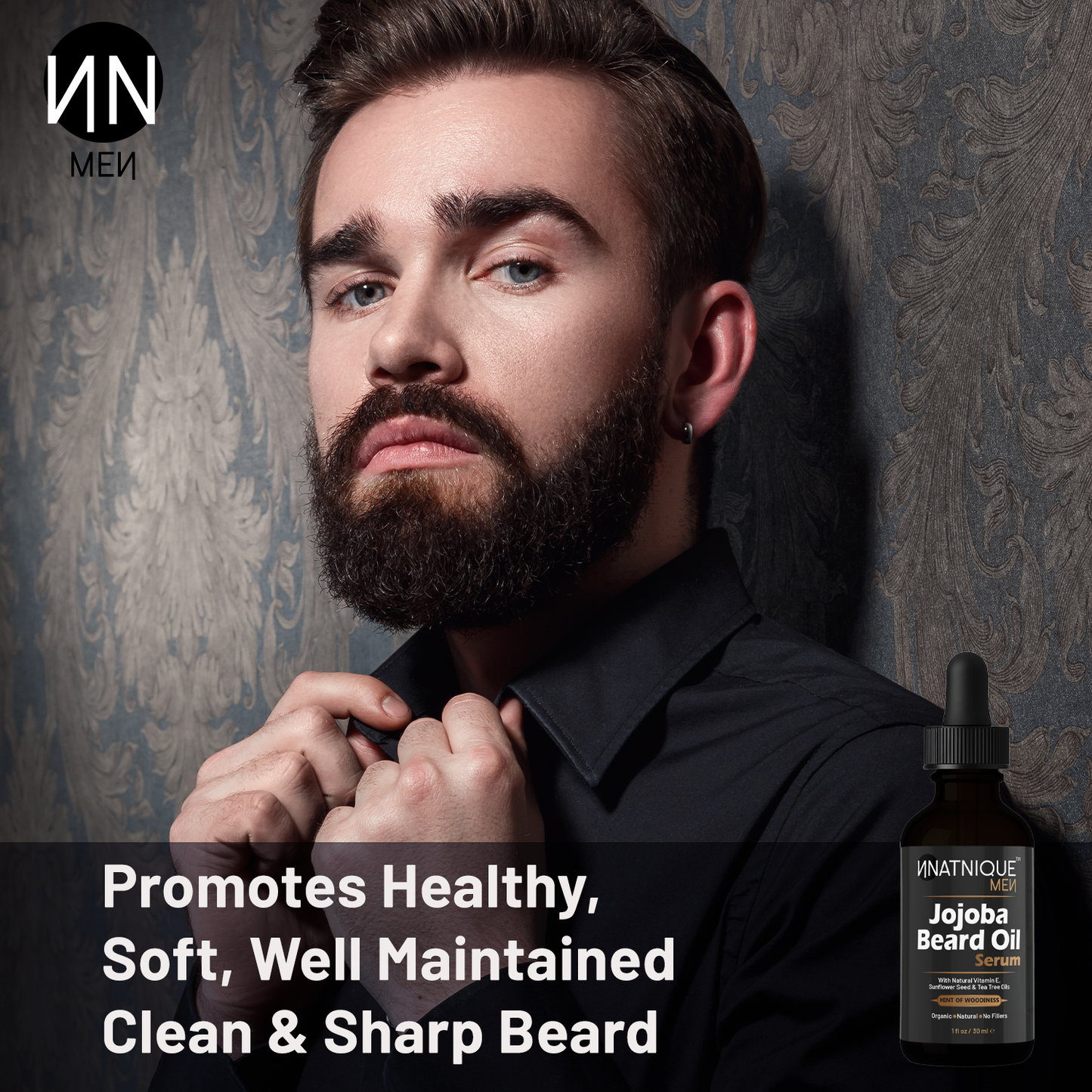 Jojoba Beard Oil Serum- Premium Grade Organic Beard Oil (1 oz)