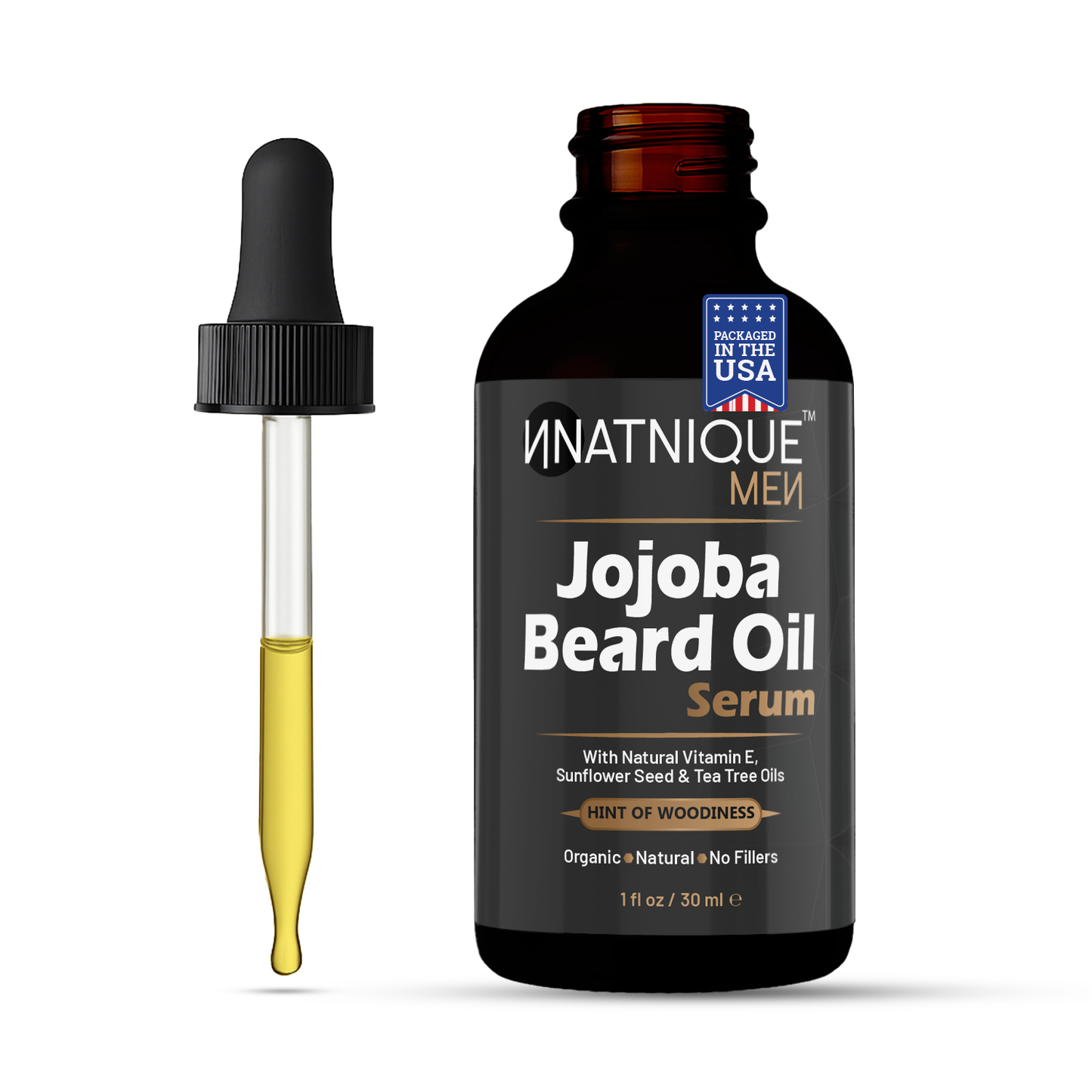 Jojoba Beard Oil Serum- Premium Grade Organic Beard Oil (1 oz)