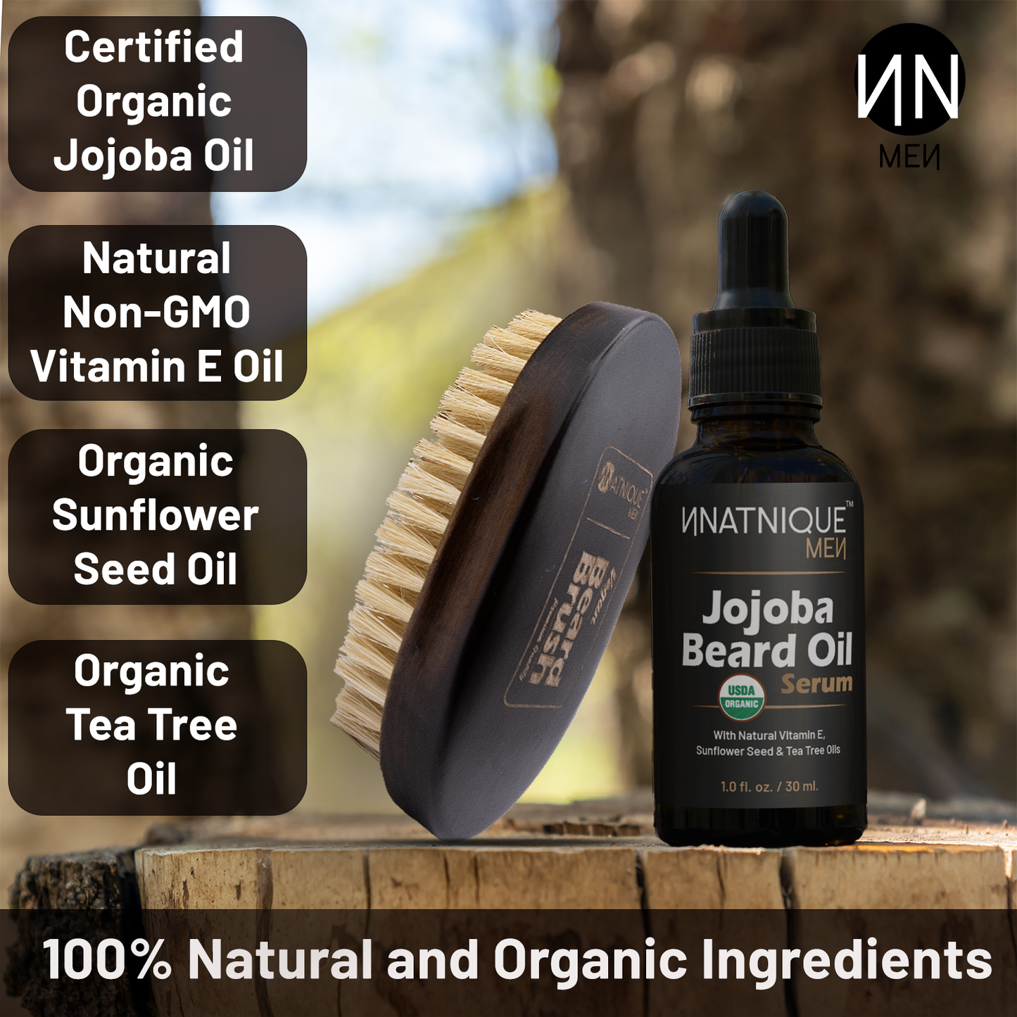 Jojoba Beard Oil Serum- Premium Grade Organic Beard Oil (1 oz)