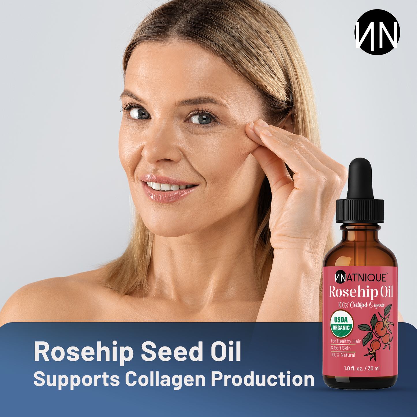 Rosehip Seed Oil - USDA Certified Organic
