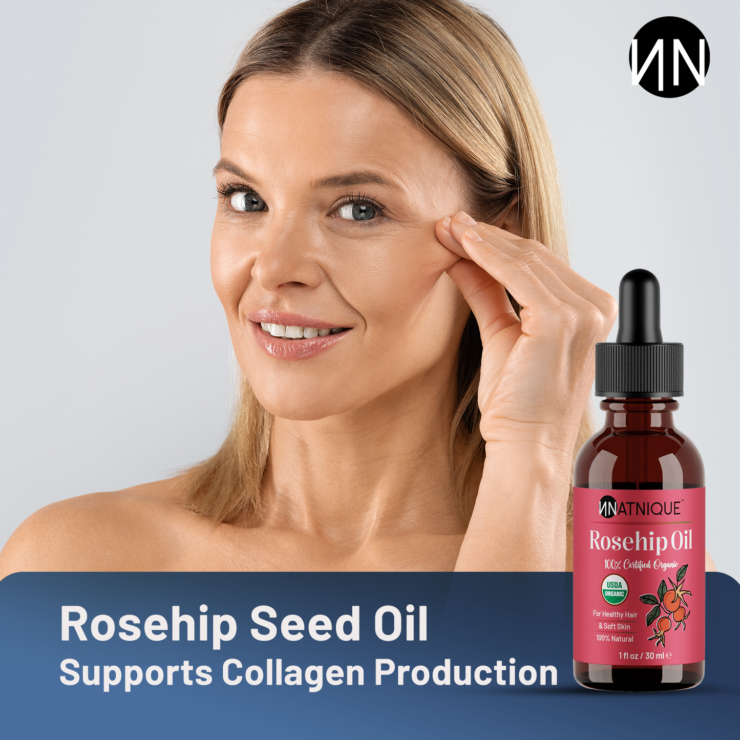 Rosehip Seed Oil - USDA Certified Organic