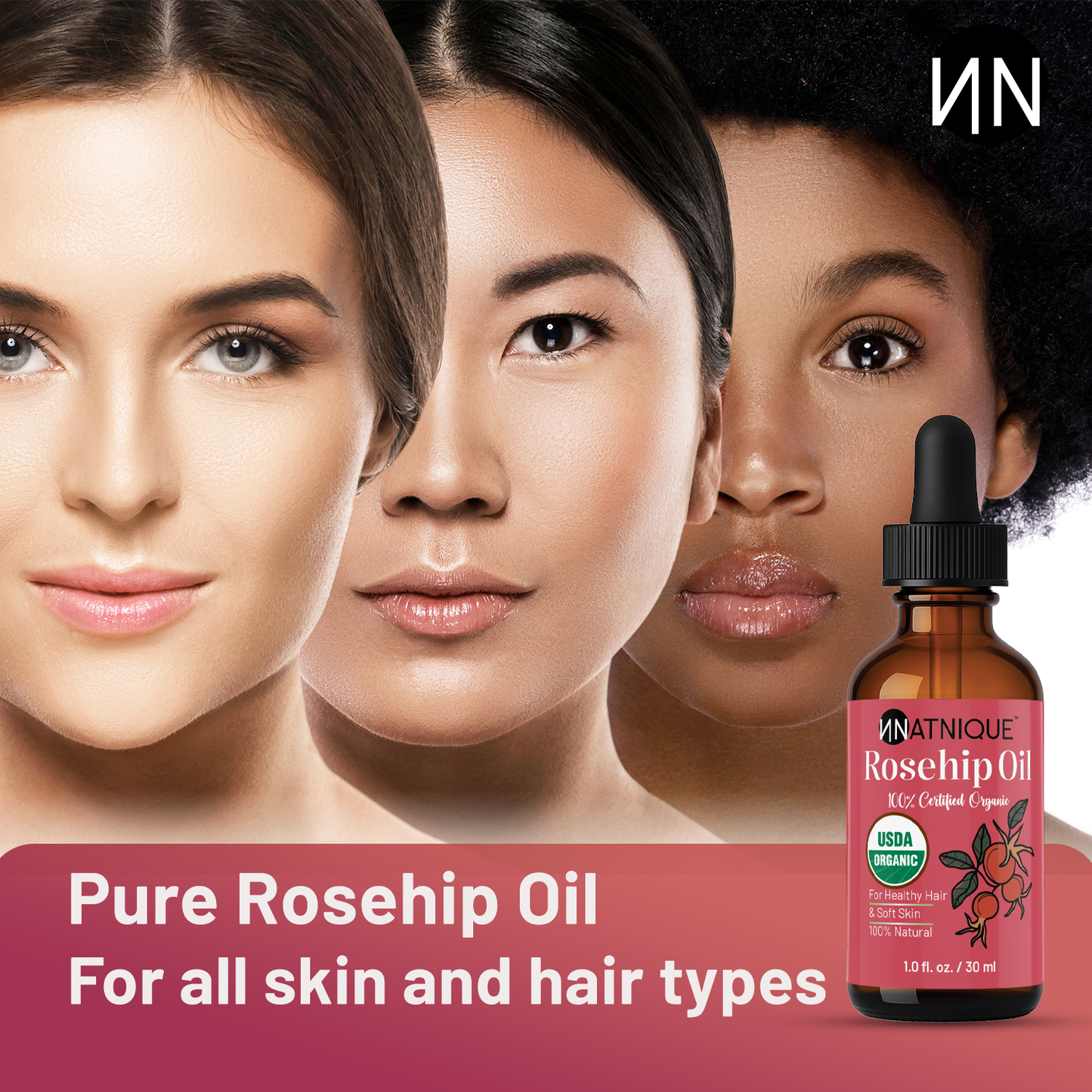 Rosehip Seed Oil - USDA Certified Organic