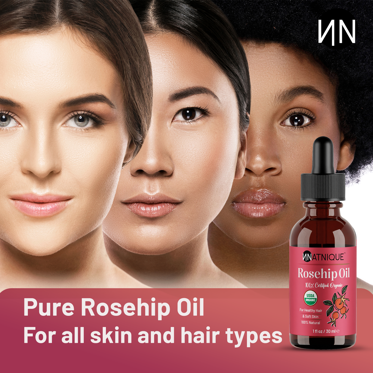 Rosehip Seed Oil - USDA Certified Organic