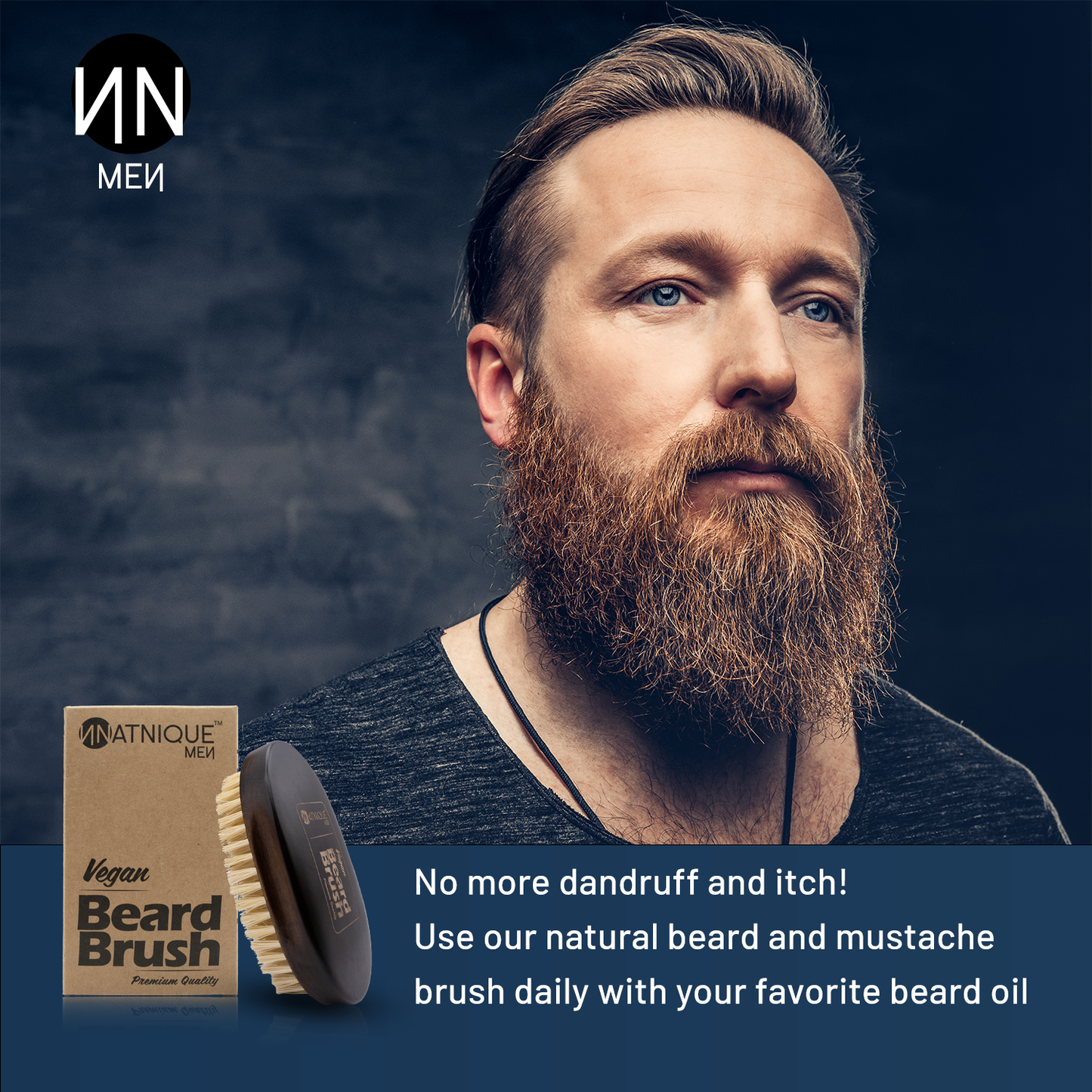 Vegan Beard Brush - 100% Natural and Vegan