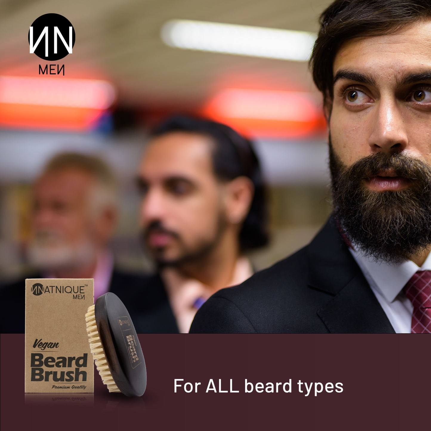 Vegan Beard Brush - 100% Natural and Vegan