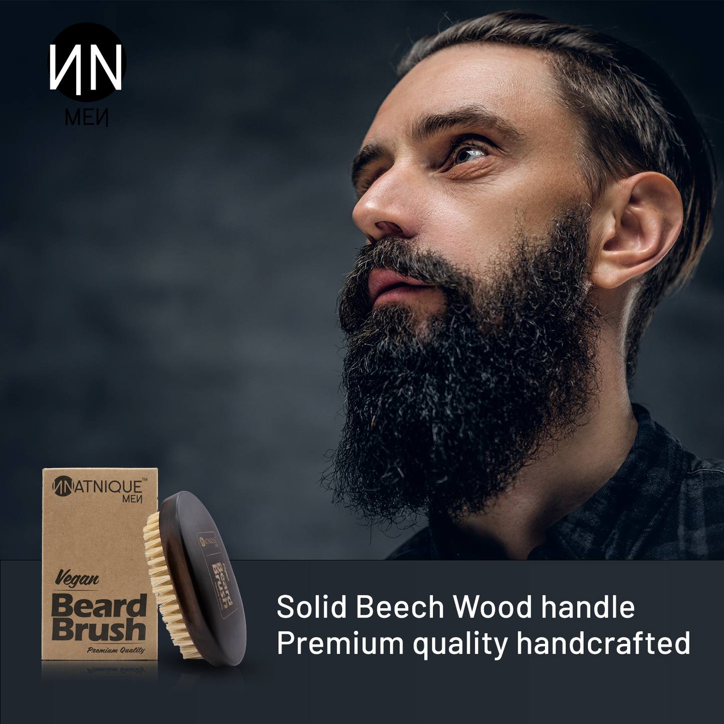Vegan Beard Brush - 100% Natural and Vegan