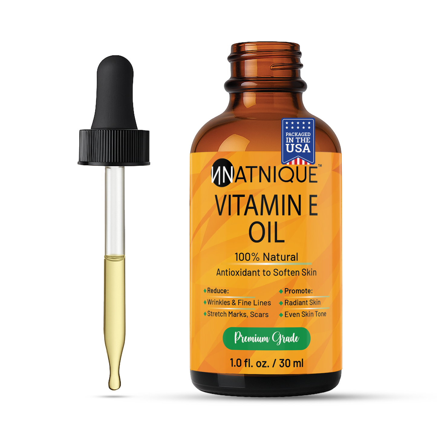 Vitamin E Oil - Premium Grade Natural Non-GMO