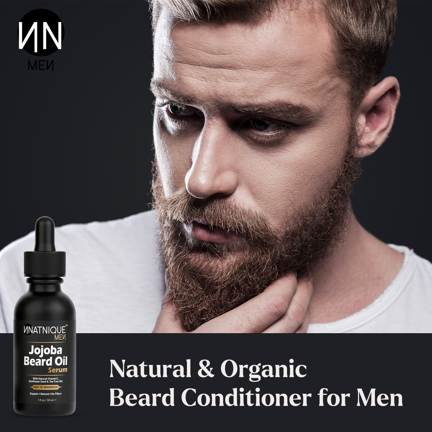 Jojoba Beard Oil Serum- Premium Grade Organic Beard Oil (1 oz)