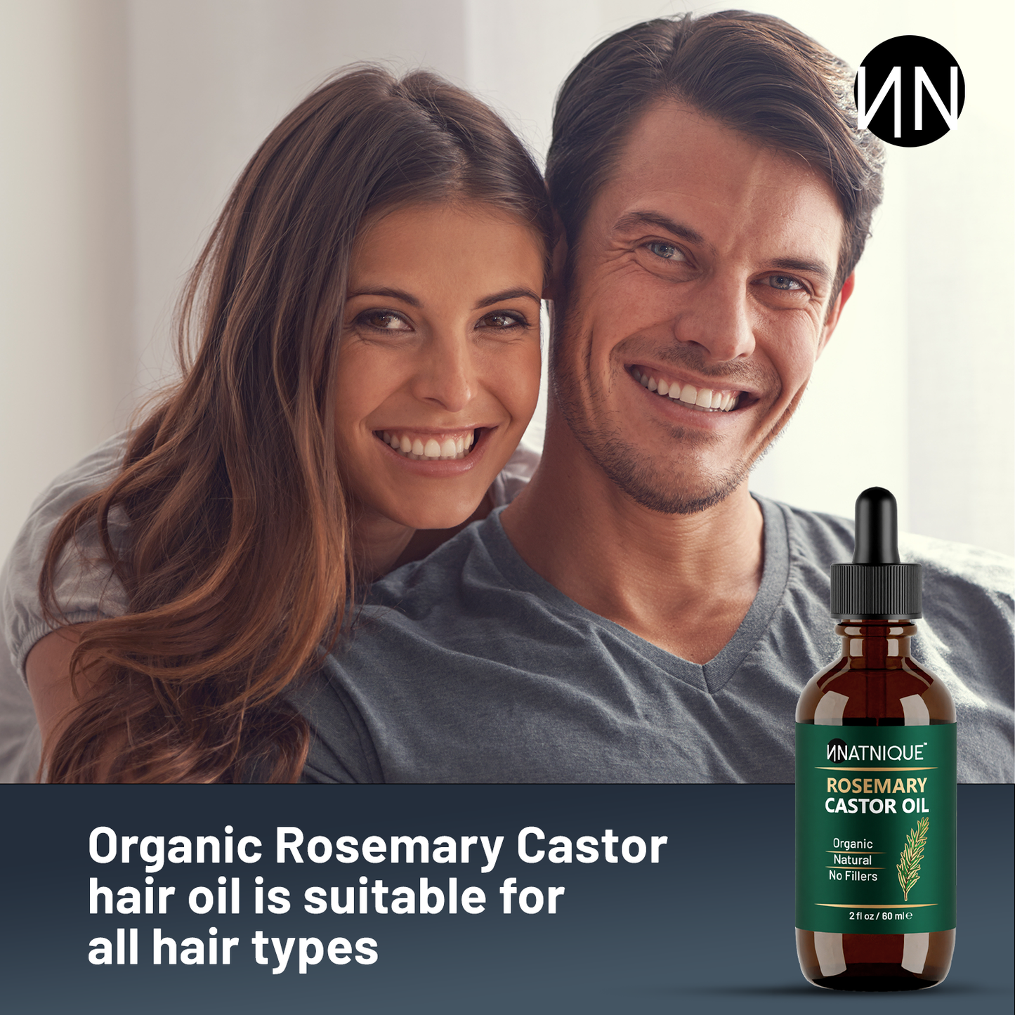 Natnique Rosemary Castor Oil - Organic (2 Oz)