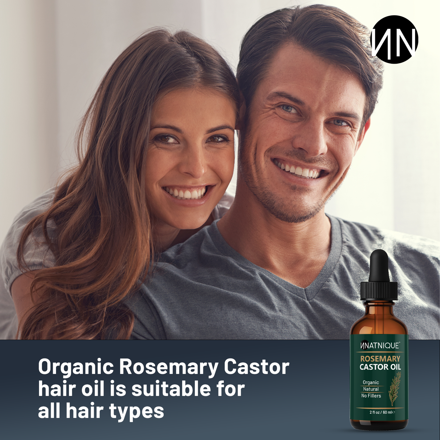 Natnique Rosemary Castor Oil - Organic (2 Oz)
