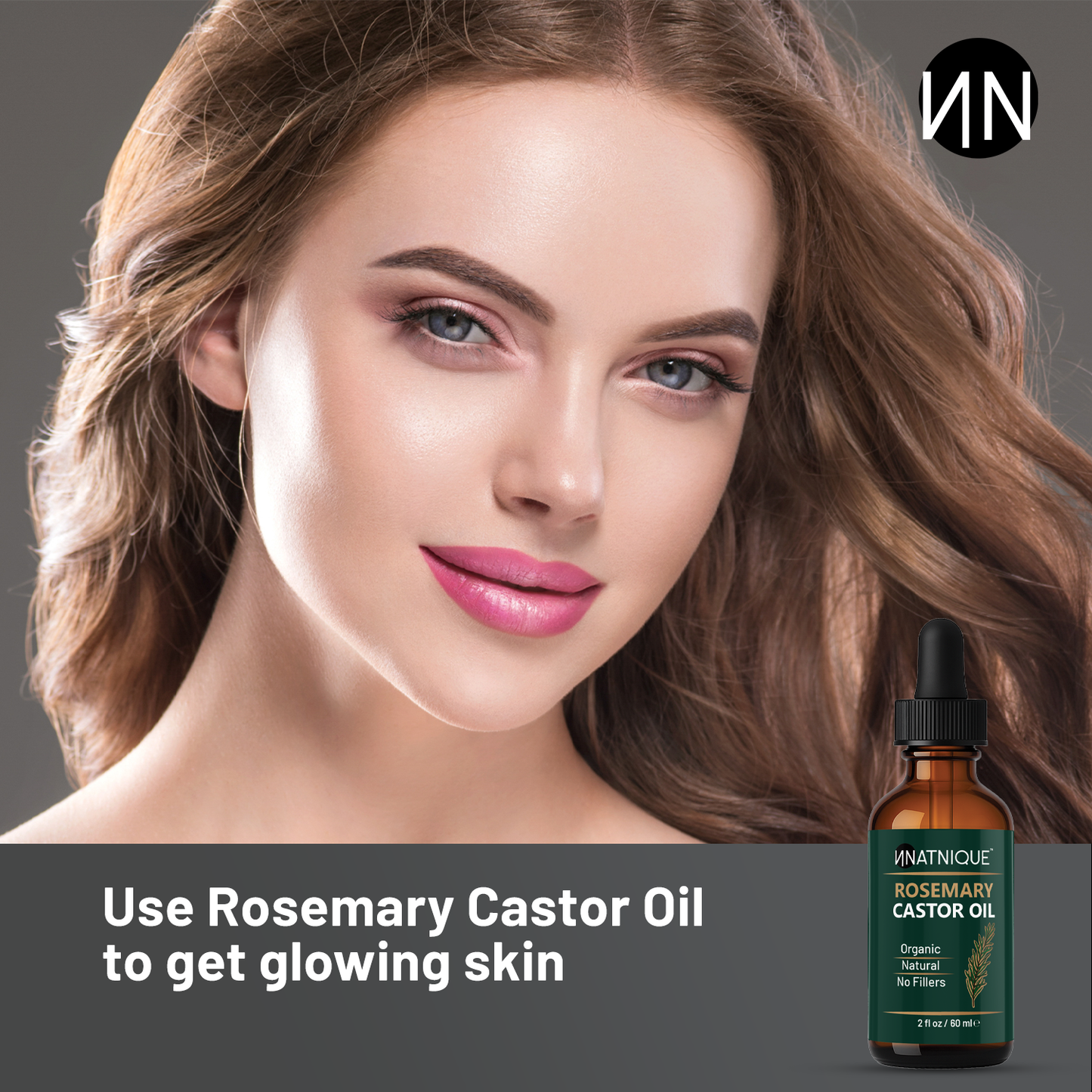 Natnique Rosemary Castor Oil - Organic (2 Oz)