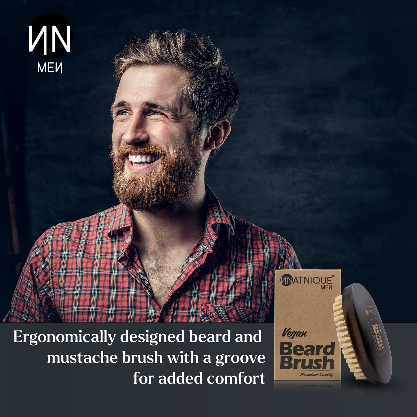 Vegan Beard Brush - 100% Natural and Vegan