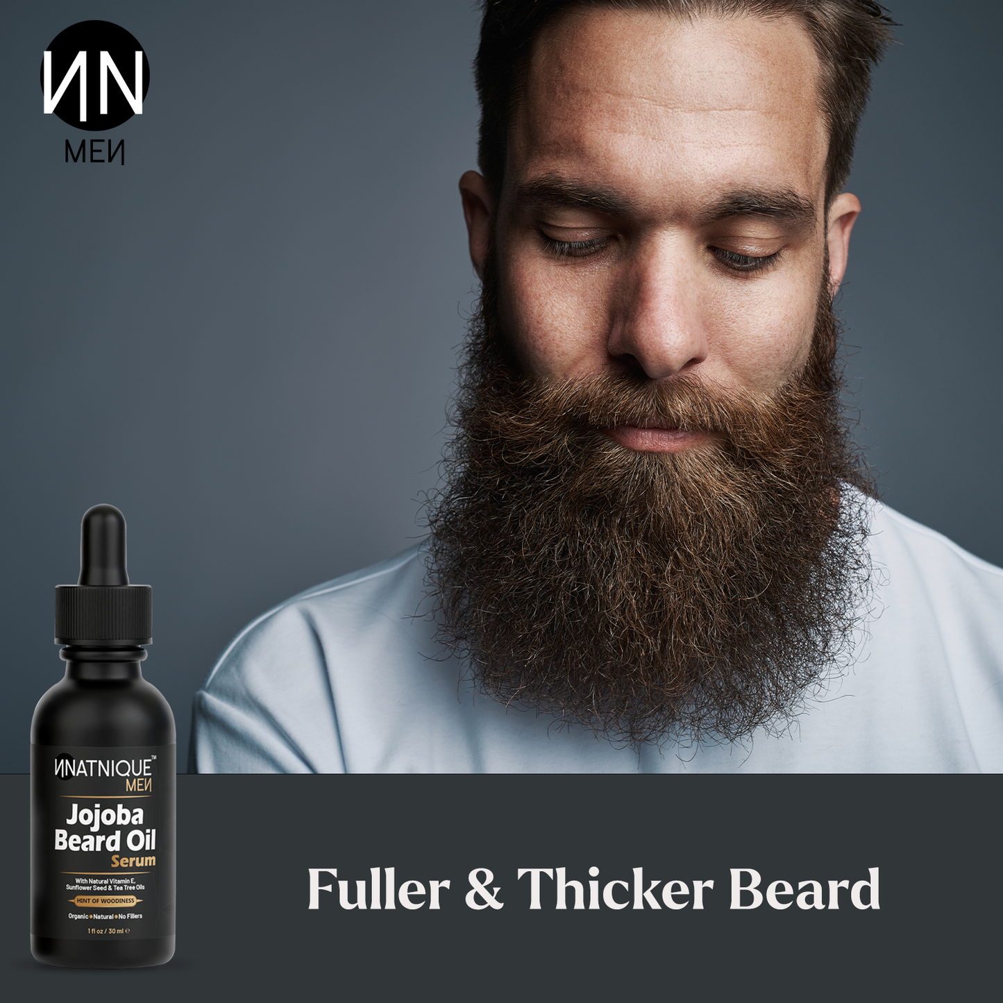 Jojoba Beard Oil Serum- Premium Grade Organic Beard Oil (1 oz)