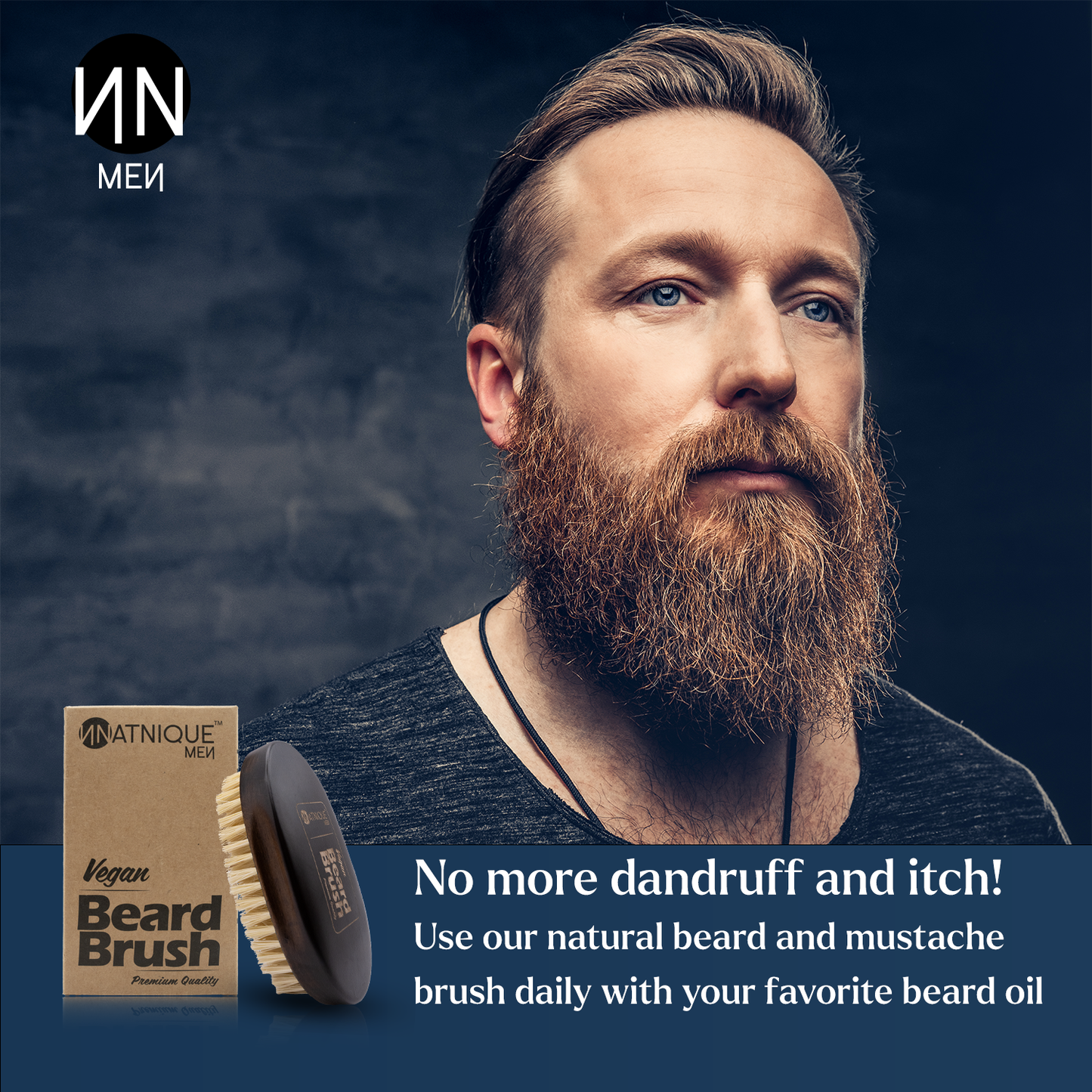 Vegan Beard Brush - 100% Natural and Vegan